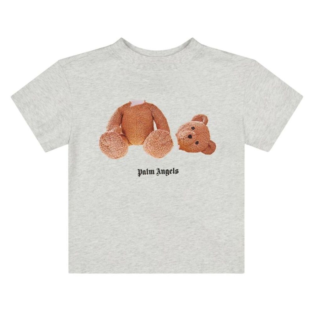 Palm Angels Childrens/Kids Bear Regular T-Shirt / Grey Marl Marl